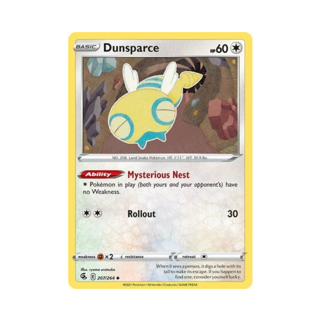 포켓몬 TCG 노고치 U 퓨전 스트라이크 (영문판)(Pokemon TCG Dunsparce U Fusion Strike (English Ver.)) - 1