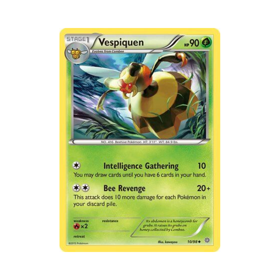 포켓몬 TCG 비퀸 U 에인션트 오리진스 (영문판)(Pokemon TCG Vespiquen U Ancient Origins (English Ver.)) - 1