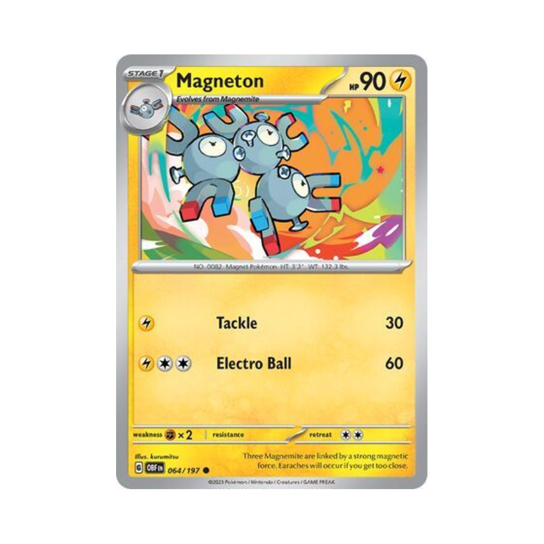 포켓몬 TCG 레어코일 C 옵시디언 플레임즈 (영문판)(Pokemon TCG Magneton C Obsidian Flames (English Ver.)) - 1