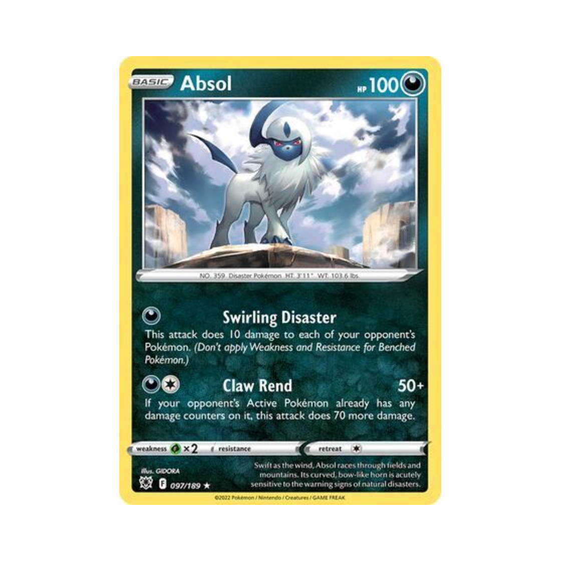 포켓몬 TCG 앱솔 RH 아스트랄 레디안스 (영문판)(Pokemon TCG Absol RH Astral Radiance (English Ver.)) - 1