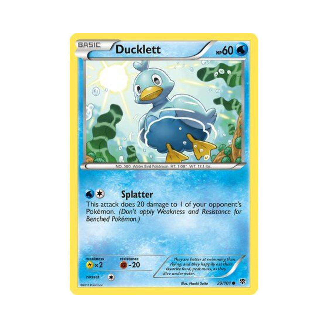 포켓몬 TCG 꼬지보리 C 플라스마 블라스트 (영문판)(Pokemon TCG Ducklett C Plasma Blast (English Ver.)) - 1