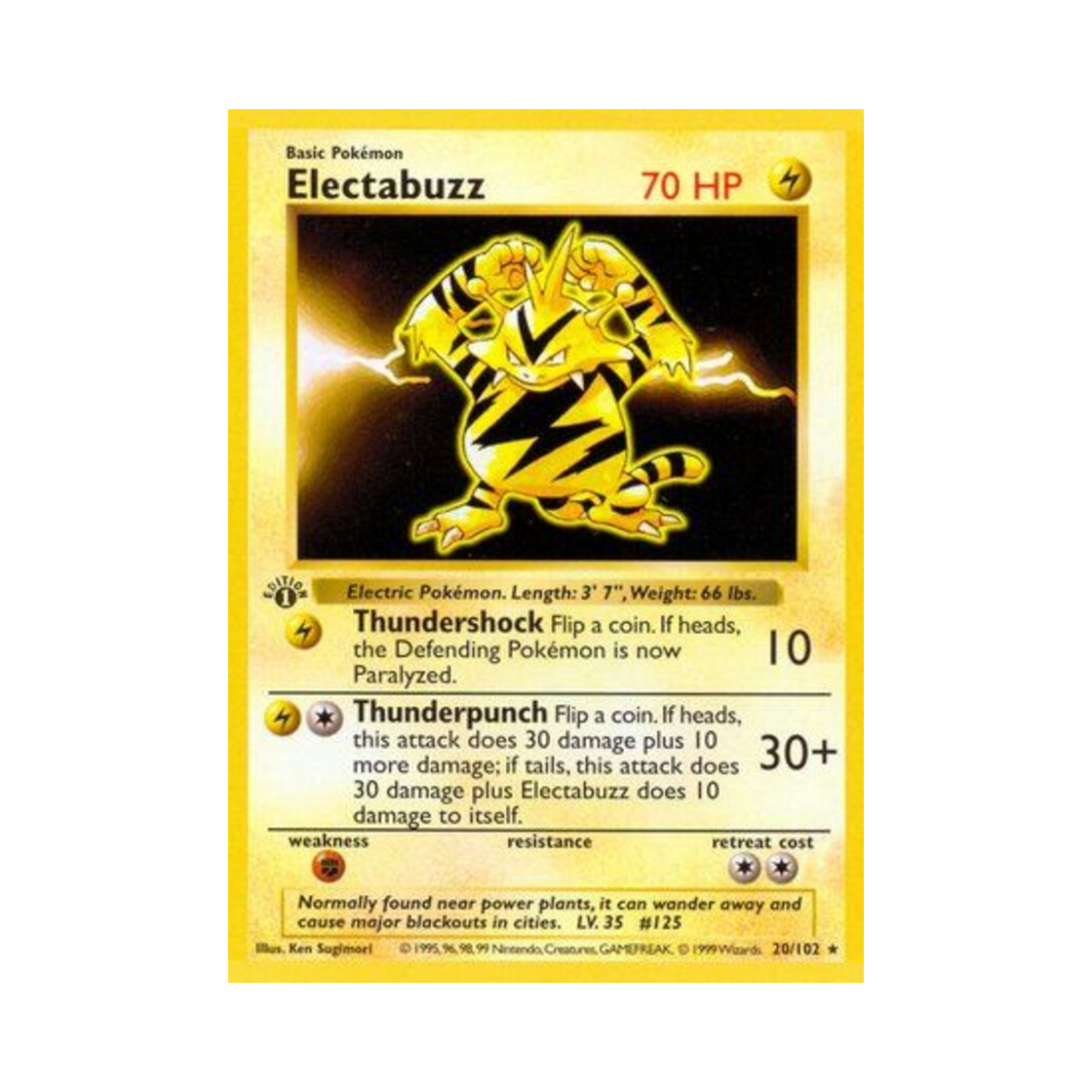 포켓몬 TCG 에레브 R 베이스 세트 (영문판)(Pokemon TCG Electabuzz R Base Set (English Ver.))