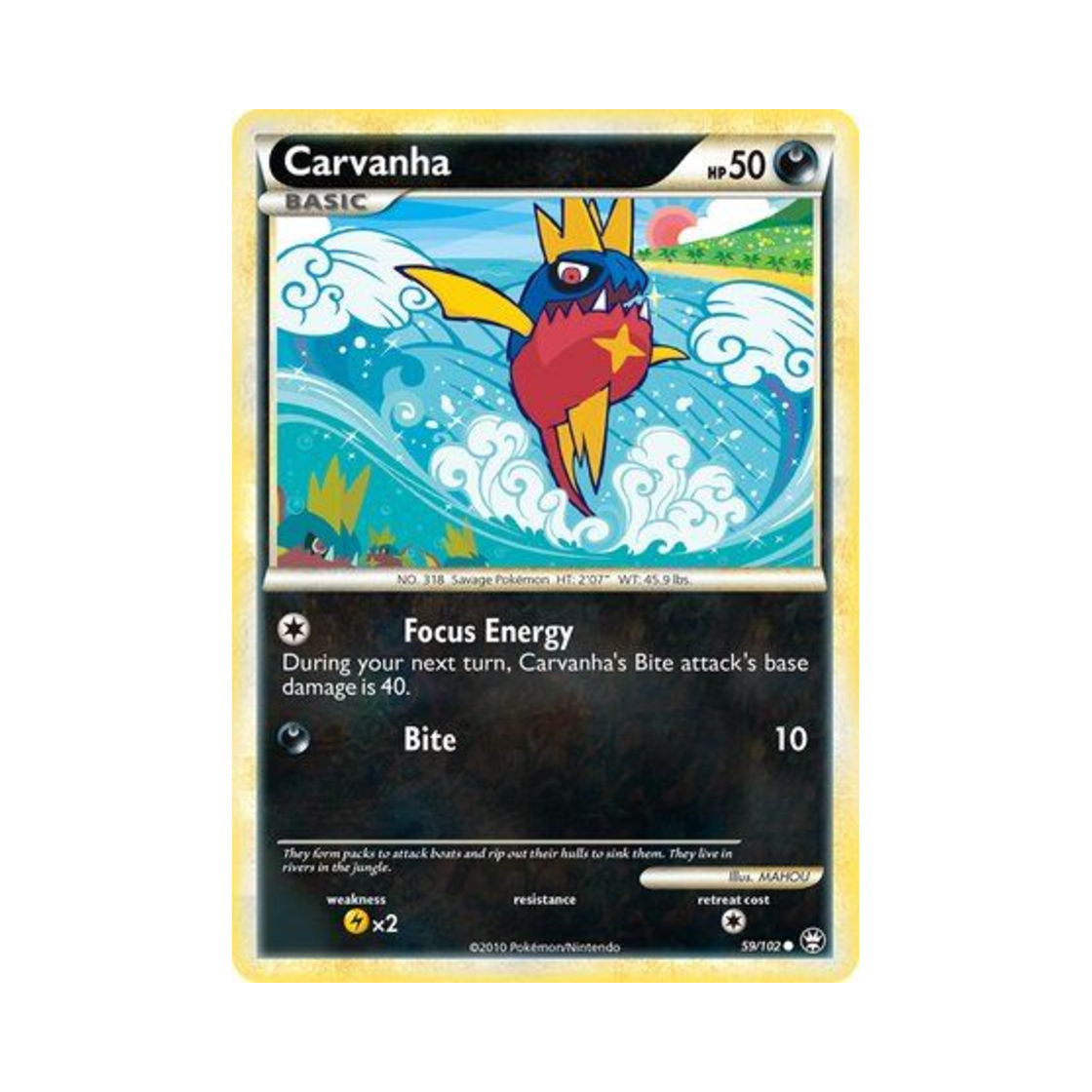 포켓몬 TCG 샤프니아 C 트라이엄펀트 (영문판)(Pokemon TCG Carvanha C Triumphant (English Ver.)) - 1