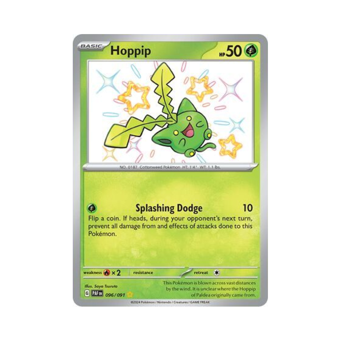 포켓몬 TCG 통통코 SR 팔데아 페이트 (영문판)(Pokemon TCG Hoppip SR Paldean Fates (English Ver.)) - 1