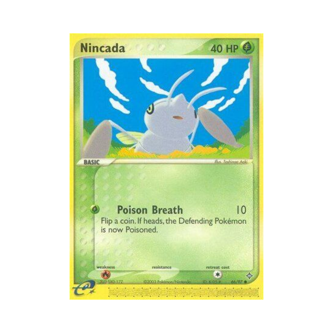 포켓몬 TCG 토중몬 C EX 드래곤 (영문판)(Pokemon TCG Nincada C EX Dragon (English Ver.)) - 1