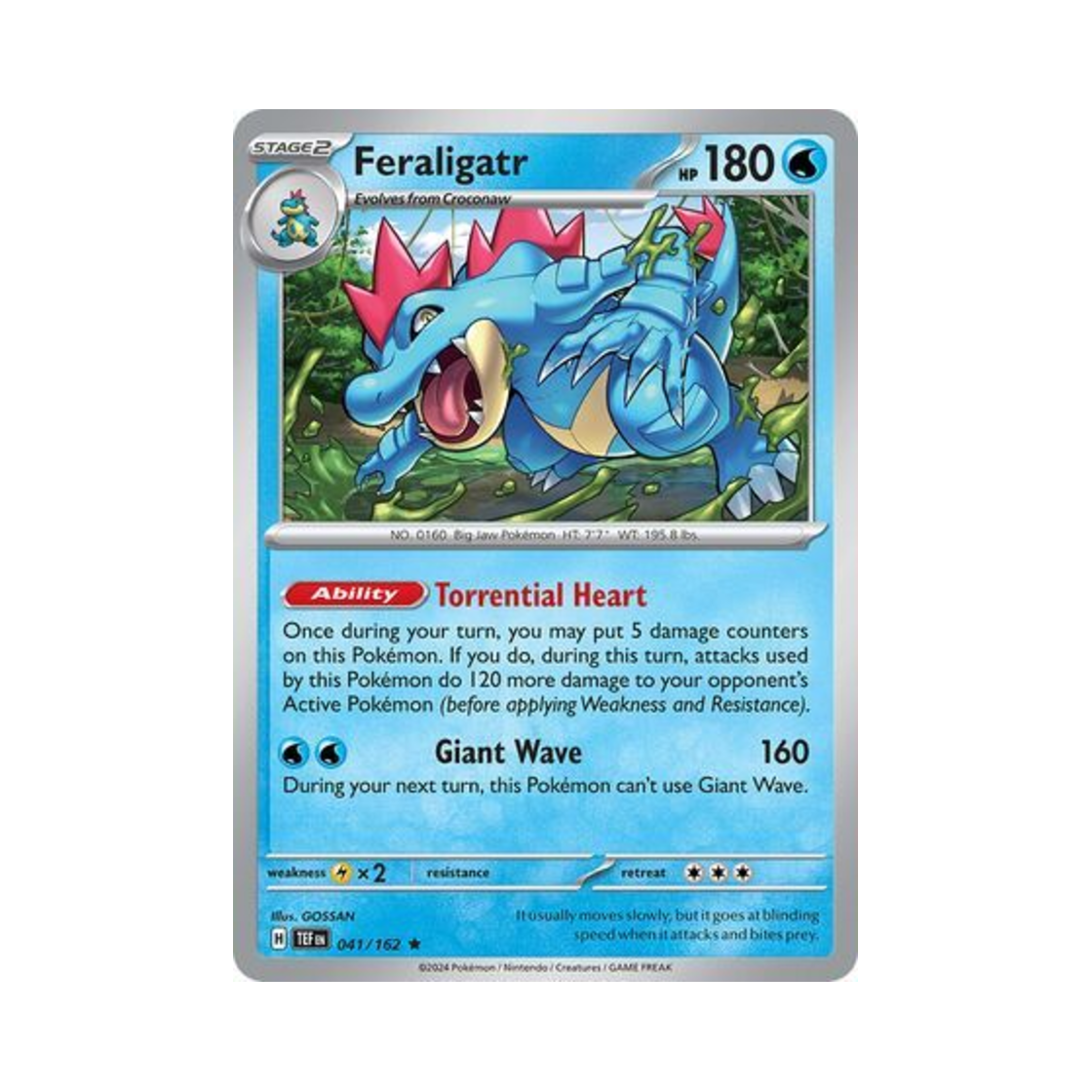 포켓몬 TCG 장크로다일 R 템포럴 포시스 (영문판)(Pokemon TCG Feraligatr R Temporal Forces (English Ver.)) - 1