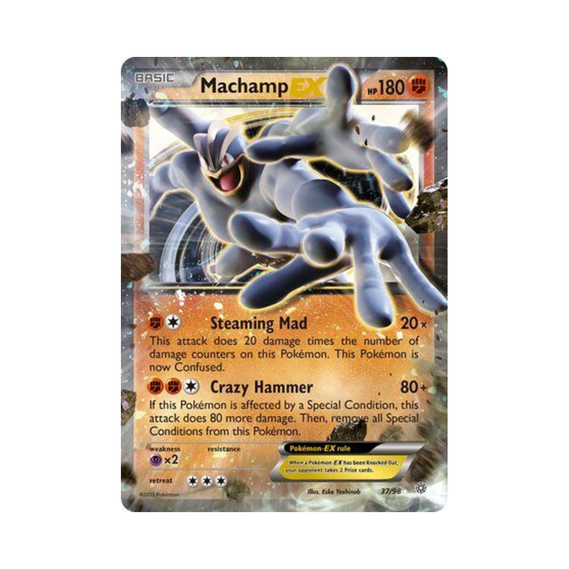 포켓몬 TCG 괴력몬 EX RHE 에인션트 오리진스 (영문판)(Pokemon TCG Machamp EX RHE Ancient Origins (English Ver.))