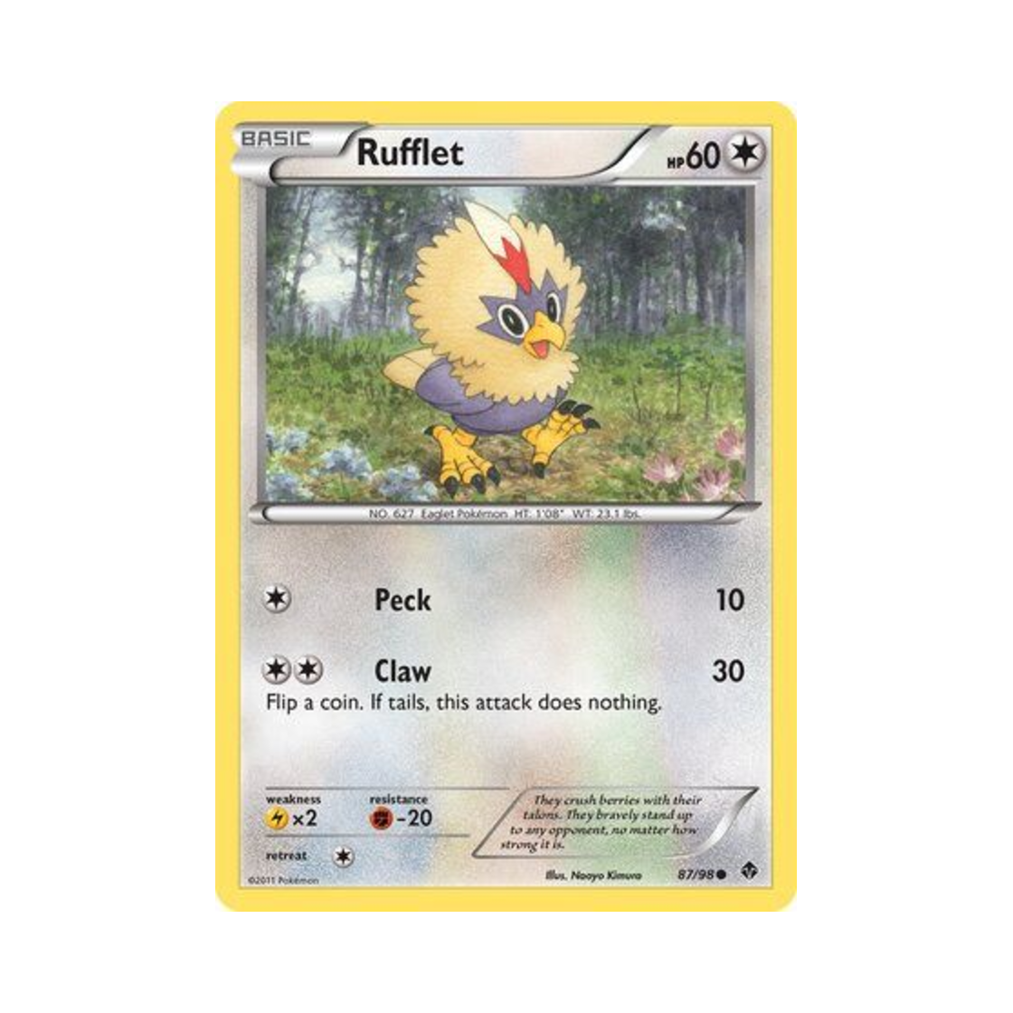 포켓몬 TCG 수리둥보 C 이머징 파워스 (영문판)(Pokemon TCG Rufflet C Emerging Powers (English Ver.)) - 1