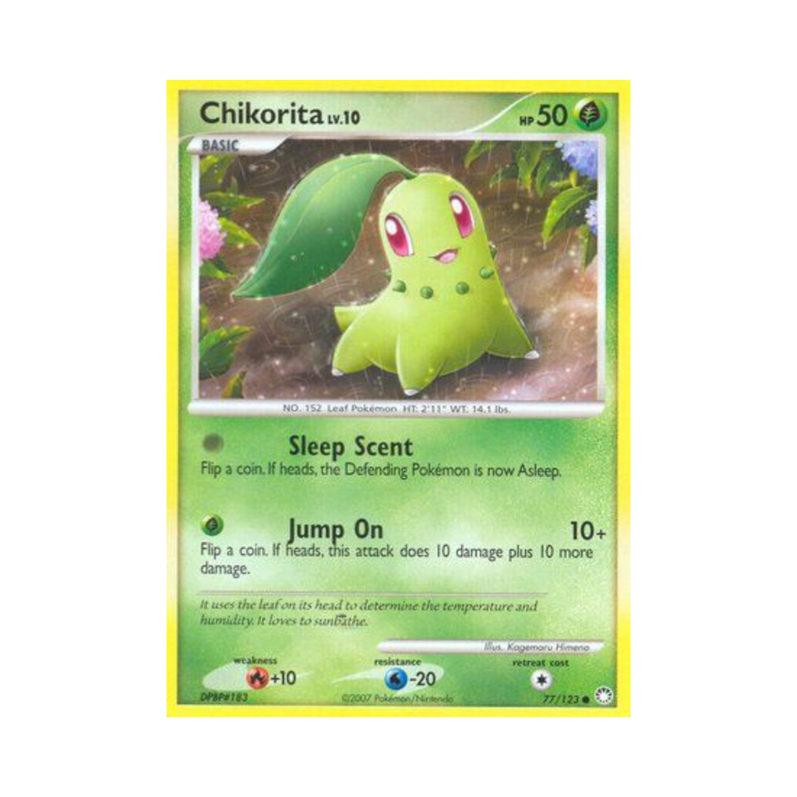 포켓몬 TCG 치코리타 C 미스터리어스 트레져스 (영문판)(Pokemon TCG Chikorita C Mysterious Treasures (English Ver.)) - 1