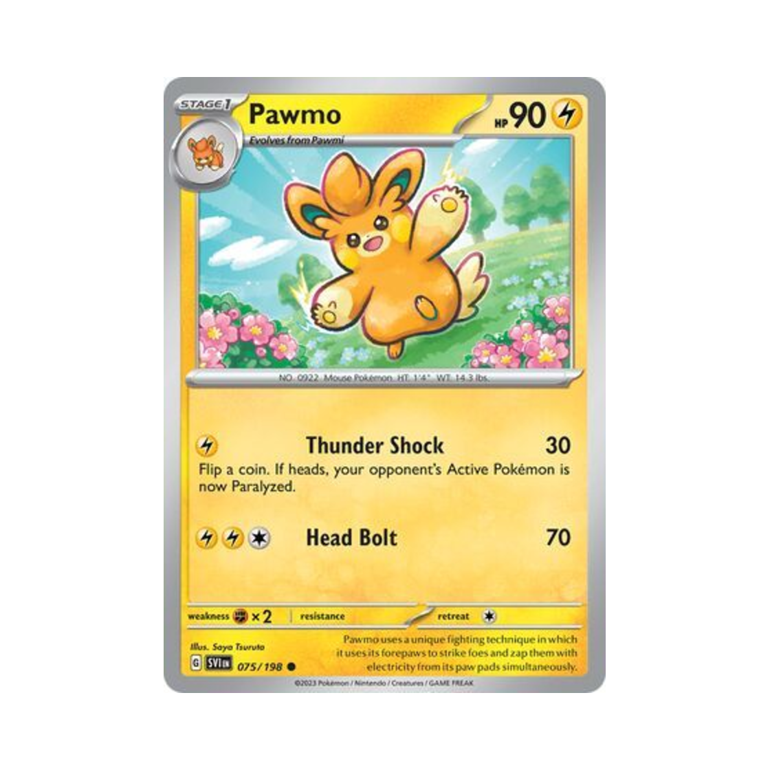 포켓몬 TCG 빠모트 C 스칼렛 & 바이올렛 (영문판)(Pokemon TCG Pawmo C Scarlet & Violet (English Ver.)) - 1