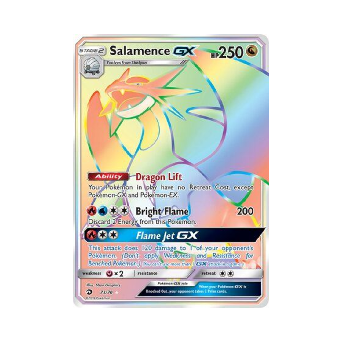 포켓몬 TCG 보만다 GX RR 드래곤 마제스티 (영문판)(Pokemon TCG Salamence GX RR Dragon Majesty (English Ver.)) - 1