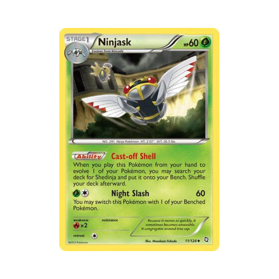 포켓몬 TCG 아이스크 U 드래곤즈 엑잘티드 (영문판)(Pokemon TCG Ninjask U Dragons Exalted (English Ver.))