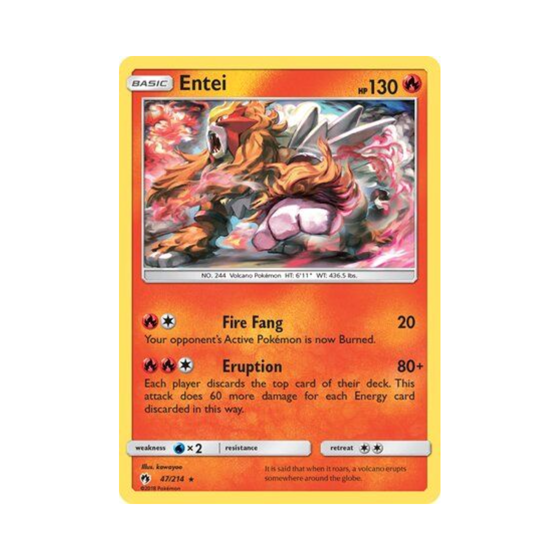 포켓몬 TCG 앤테이 R 로스트 썬더 (영문판)(Pokemon TCG Entei R Lost Thunder (English Ver.)) - 1