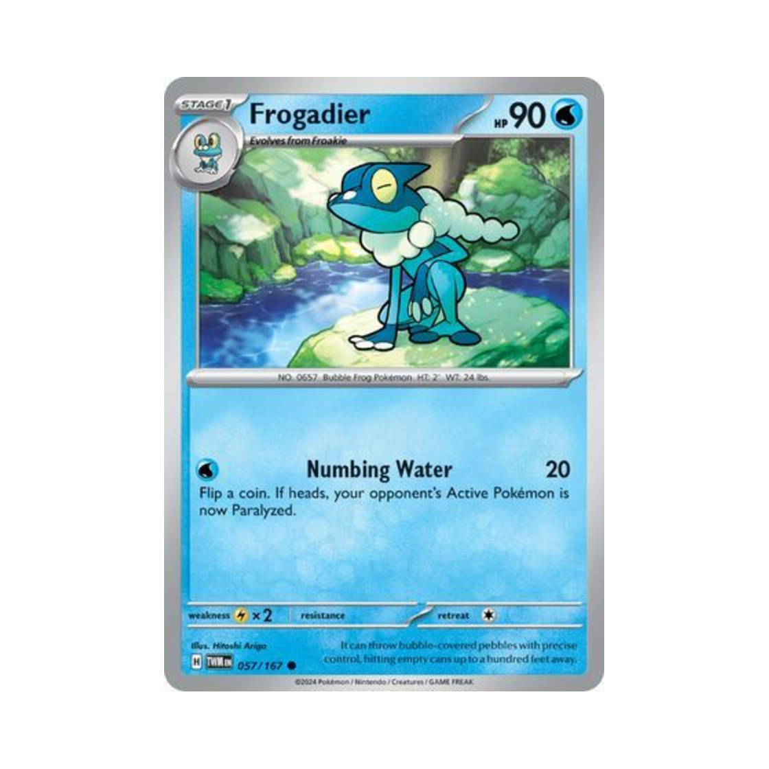 포켓몬 TCG 개굴반장 C 트와일라잇 마스커레이드 (영문판)(Pokemon TCG Frogadier C Twilight Masquerade (English Ver.))
