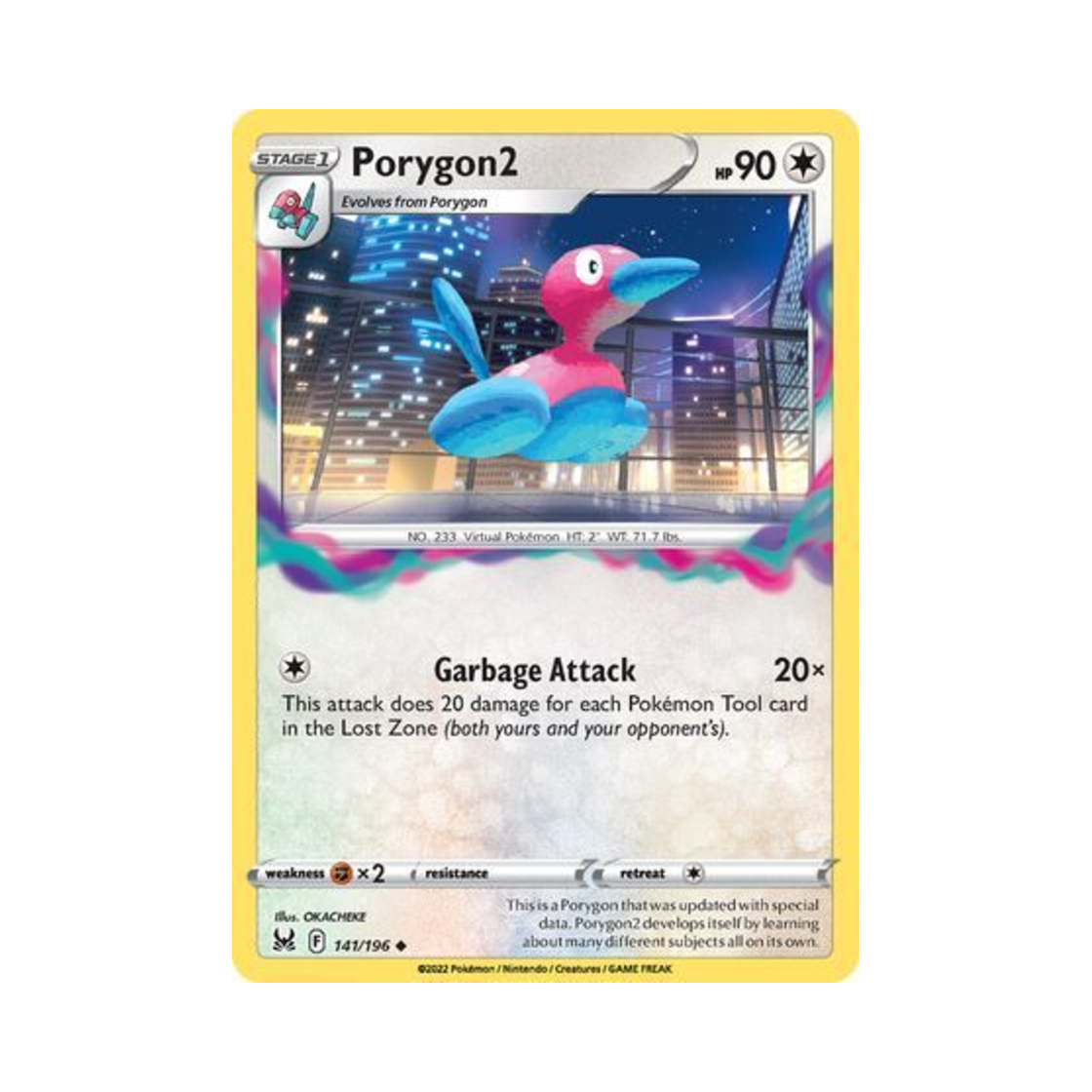 포켓몬 TCG 폴리곤2 U 로스트 오리진 (영문판)(Pokemon TCG Porygon2 U Lost Origin (English Ver.))