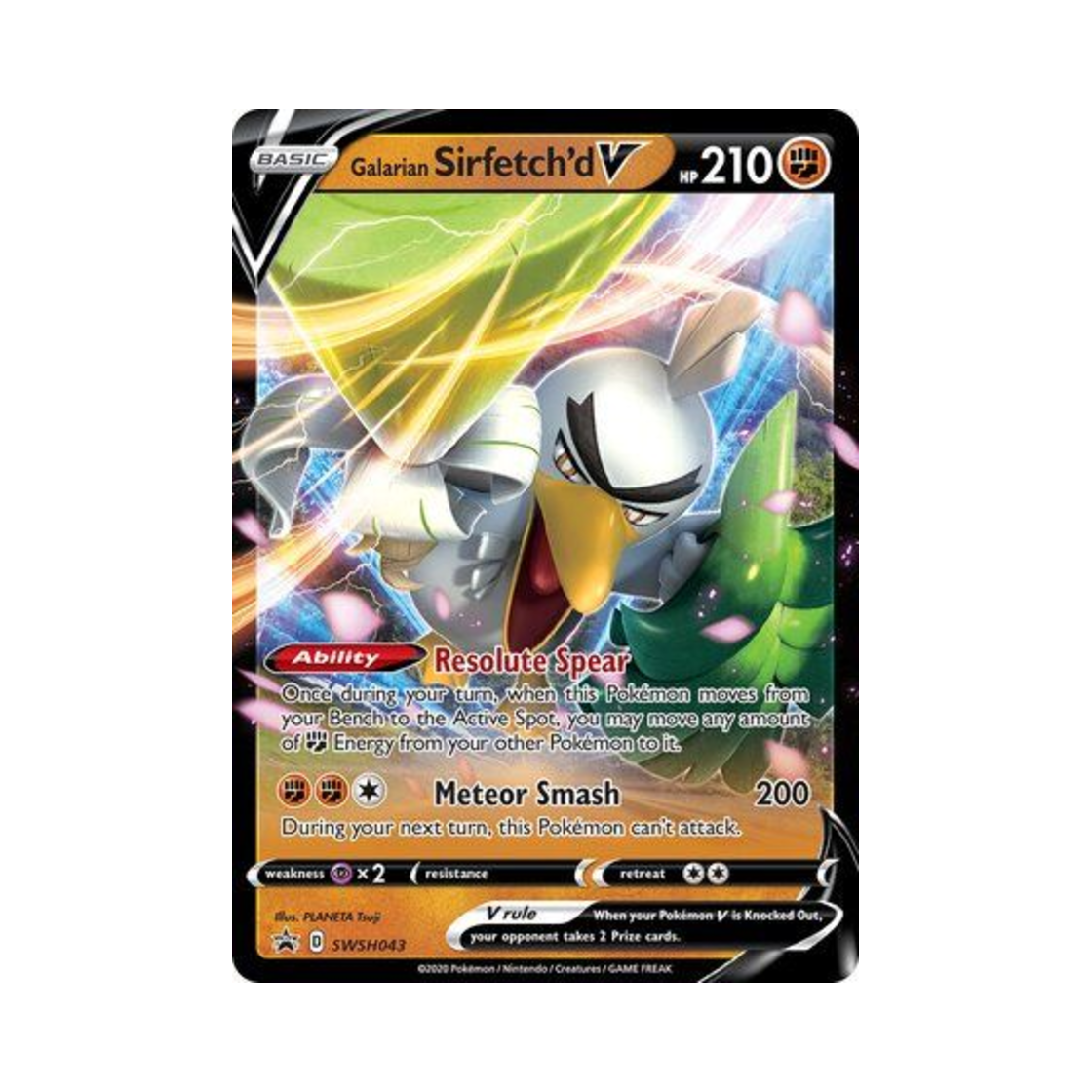 포켓몬 TCG 가라르 창파나이트 V 점보 P 소드 & 실드 프로모카드 (영문판)(Pokemon TCG Galarian Sirfetch'd V Jumbo P Sword & Shield Promos (English Ver.)) - 1