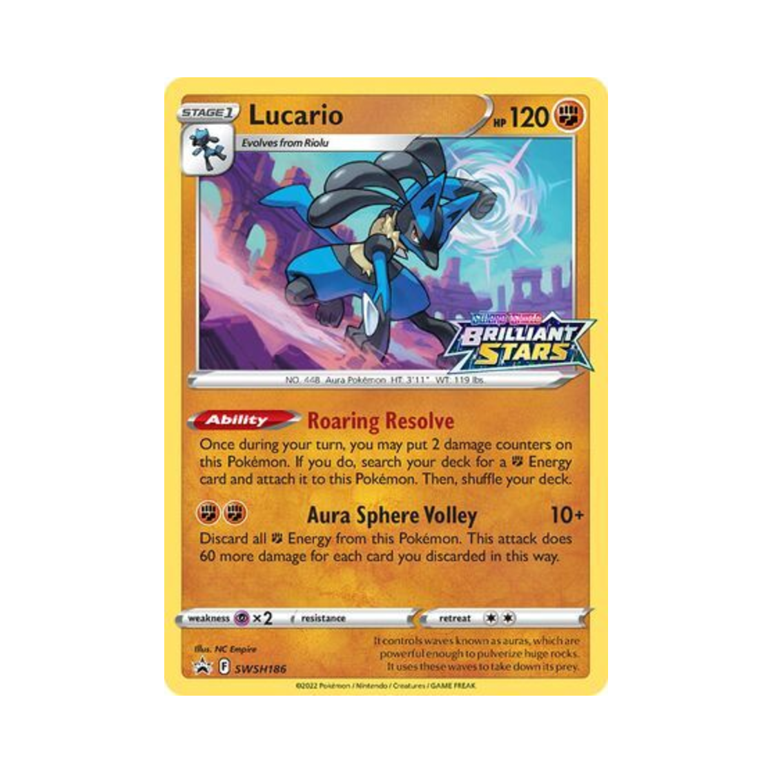 포켓몬 TCG 루카리오 P 소드 & 실드 프로모카드 (영문판)(Pokemon TCG Lucario P Sword & Shield Promos (English Ver.)) - 1