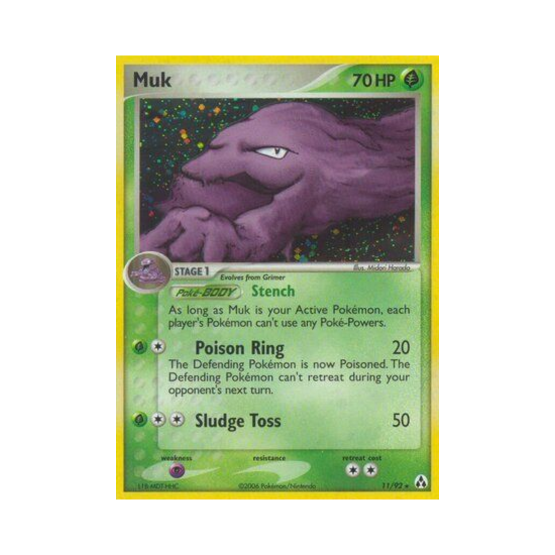 포켓몬 TCG 질뻐기 RH EX 레전드 메이커 (영문판)(Pokemon TCG Muk RH EX Legend Maker (English Ver.)) - 1