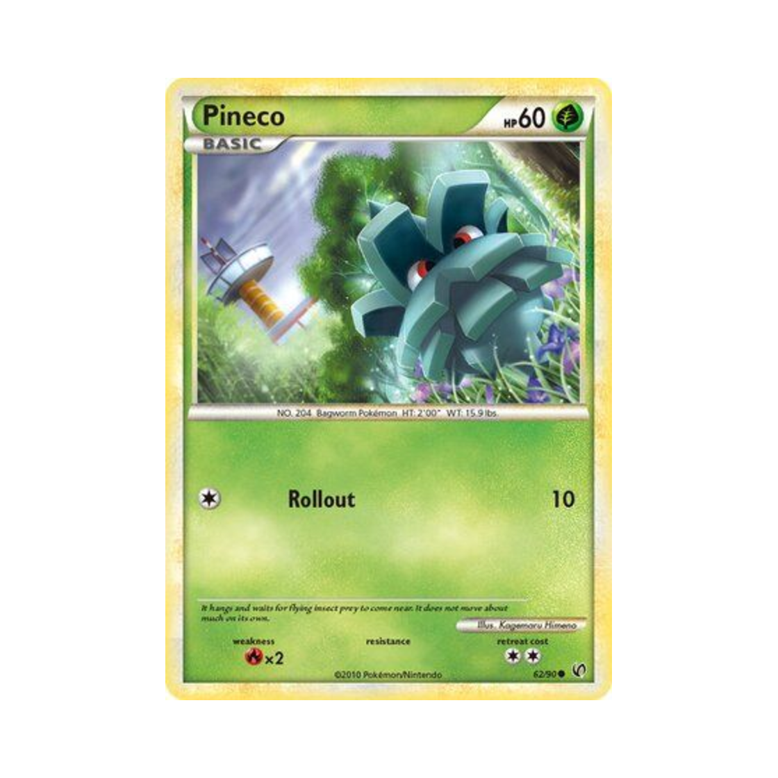 포켓몬 TCG 피콘 C 언던티드 (영문판)(Pokemon TCG Pineco C Undaunted (English Ver.)) - 1