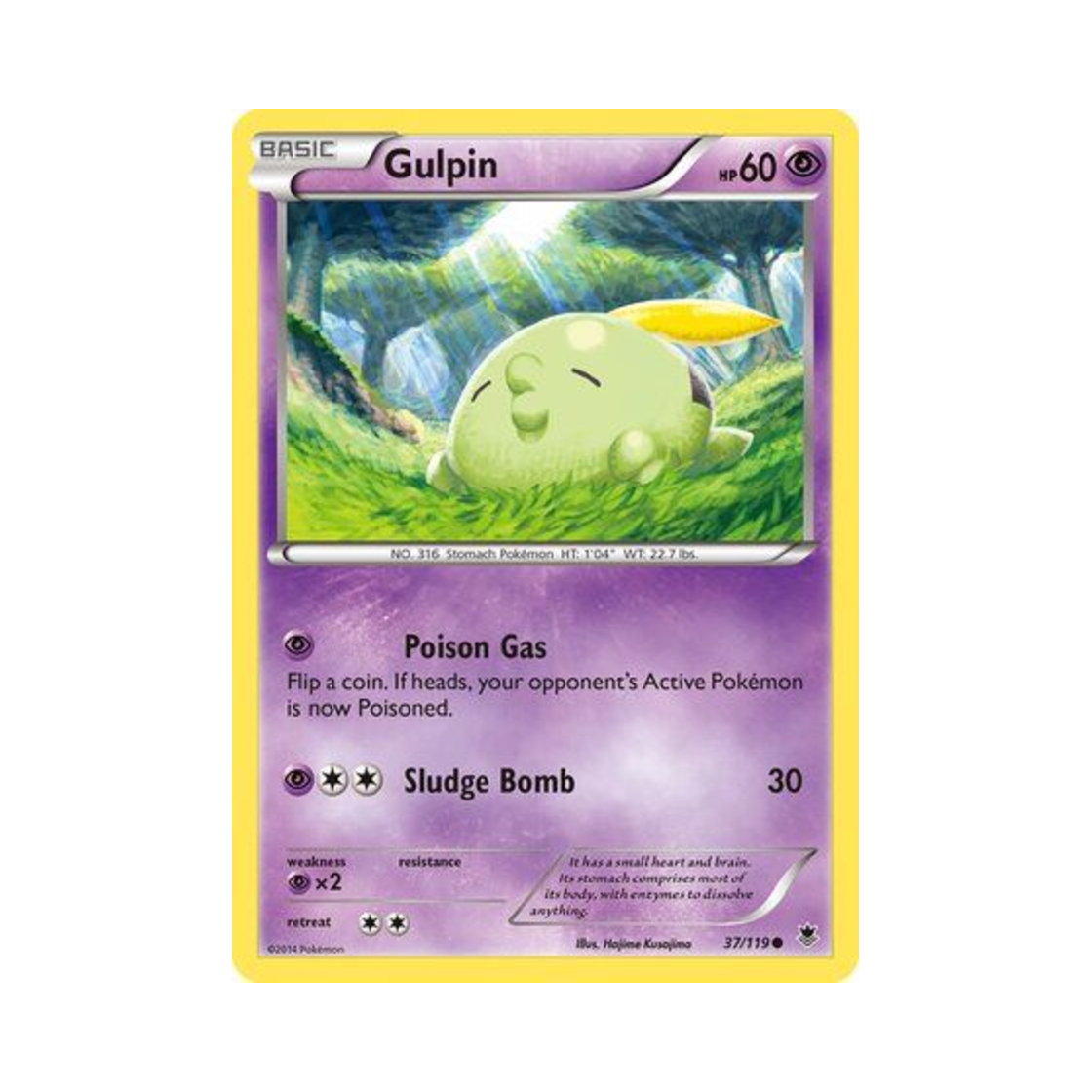 포켓몬 TCG 꼴깍몬 C 팬텀 포스 (영문판)(Pokemon TCG Gulpin C Phantom Forces (English Ver.)) - 1