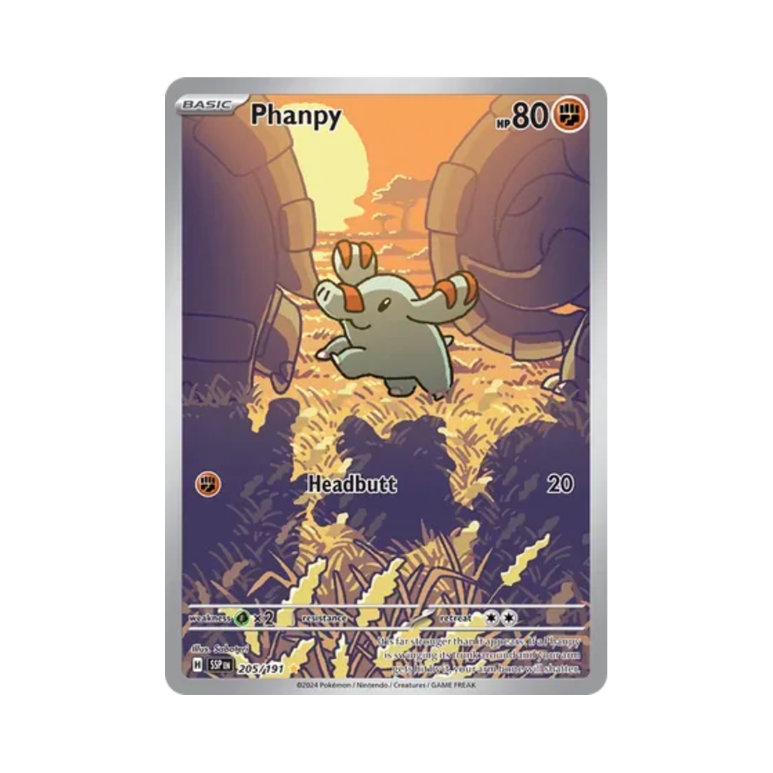 포켓몬 TCG 코코리 IR 서징 스파크 (영문판)(Pokemon TCG Phanpy IR Surging Sparks (English Ver.))