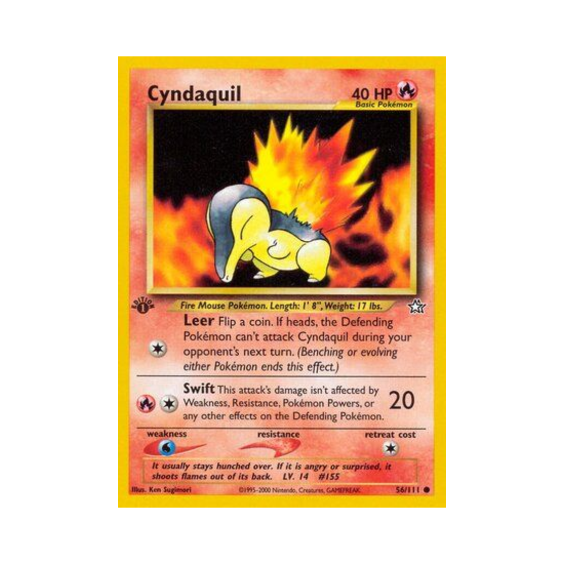 포켓몬 TCG 브케인 C 네오 제네시스 (영문판)(Pokemon TCG Cyndaquil C Neo Genesis (English Ver.)) - 1