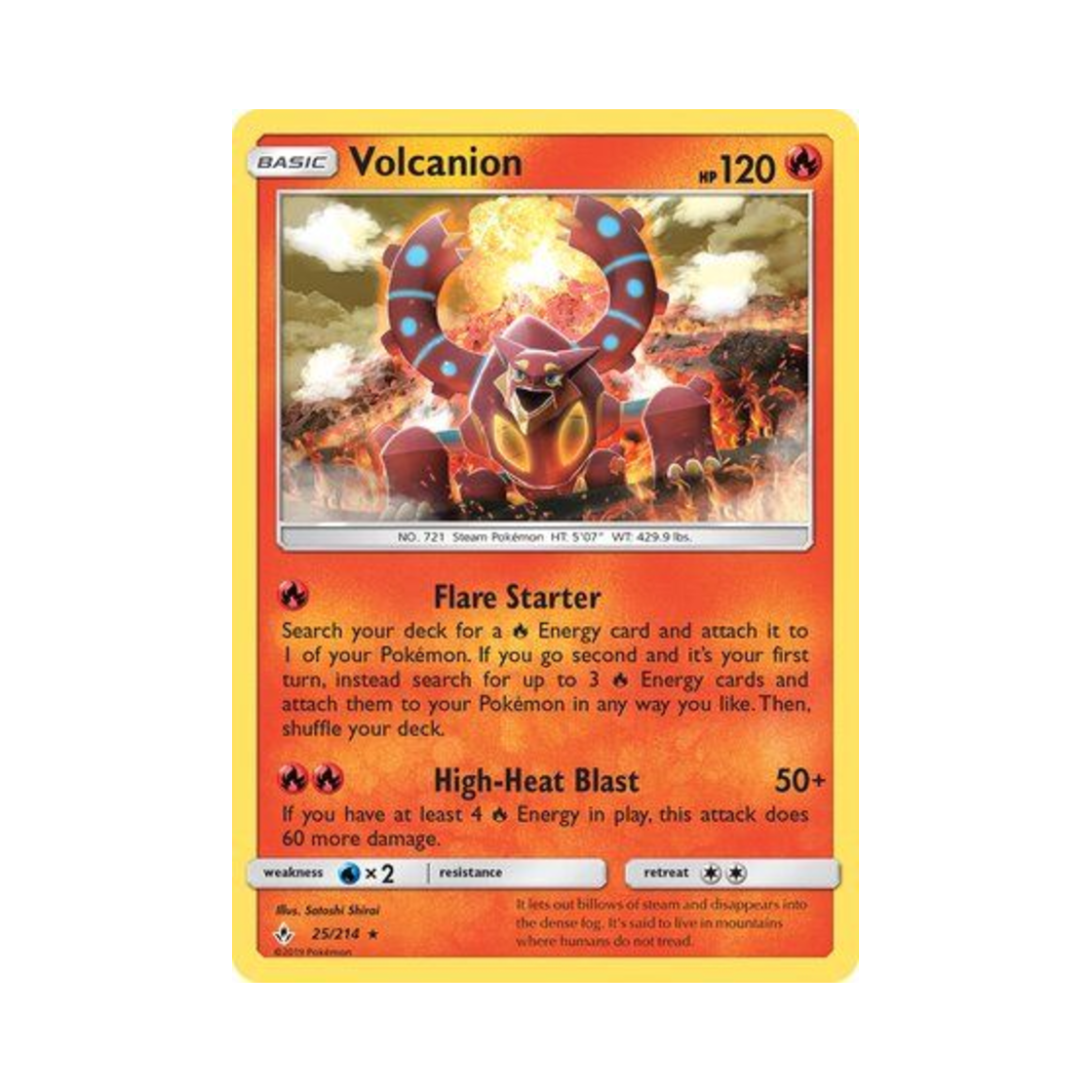 포켓몬 TCG 볼케니온 RH 언브로큰 본즈 (영문판)(Pokemon TCG Volcanion RH Unbroken Bonds (English Ver.))