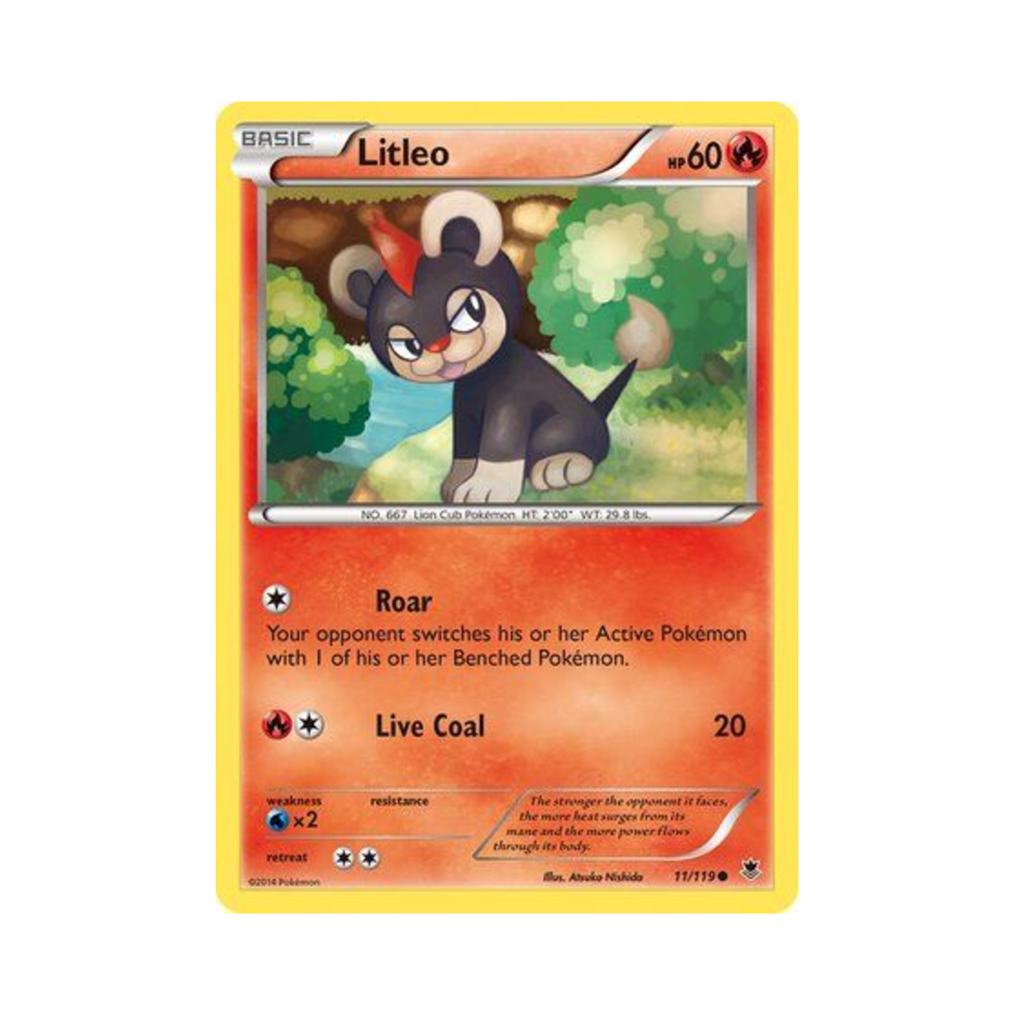포켓몬 TCG 레오꼬 C 팬텀 포스 (영문판)(Pokemon TCG Litleo C Phantom Forces (English Ver.))