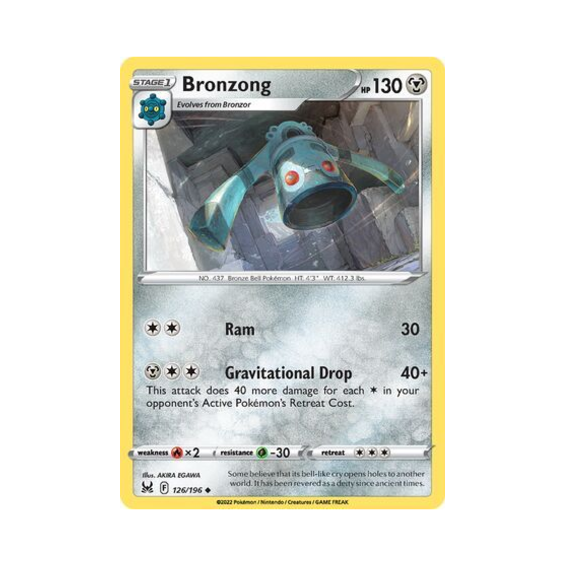 포켓몬 TCG 동탁군 U 로스트 오리진 (영문판)(Pokemon TCG Bronzong U Lost Origin (English Ver.)) - 1
