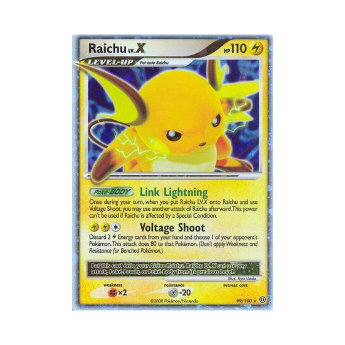 포켓몬 TCG 라이츄 LV.X RHL 스톰프론트 (영문판)(Pokemon TCG Raichu LV.X RHL Stormfront (English Ver.)) - 1