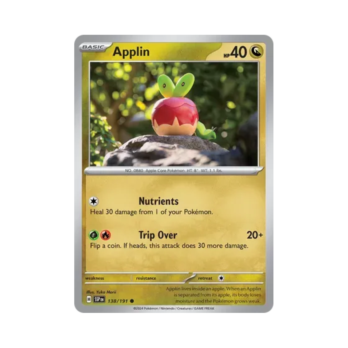 포켓몬 TCG 과사삭벌레 C 서징 스파크 (영문판)(Pokemon TCG Applin C Surging Sparks (English Ver.))