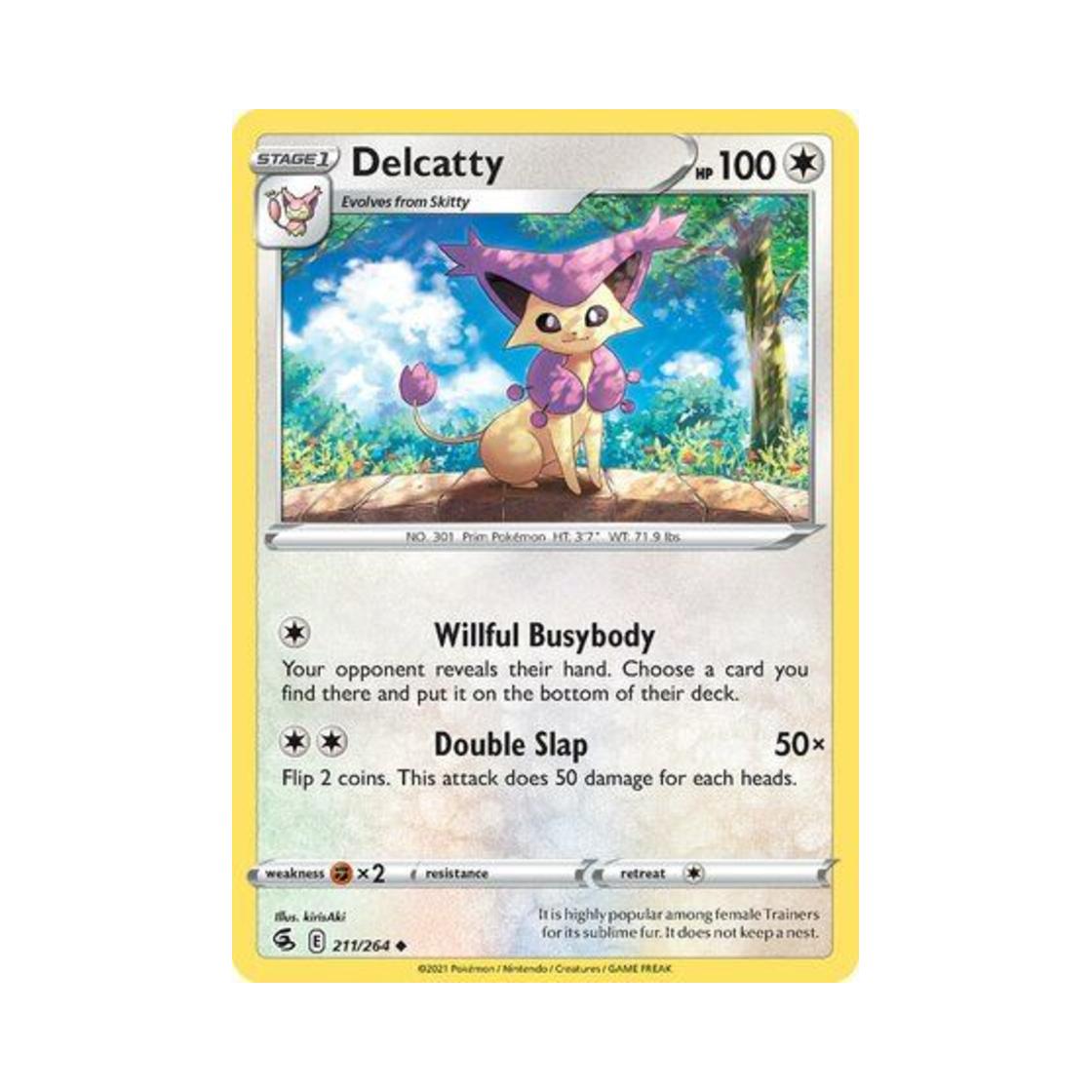 포켓몬 TCG 델케티 U 퓨전 스트라이크 (영문판)(Pokemon TCG Delcatty U Fusion Strike (English Ver.)) - 1
