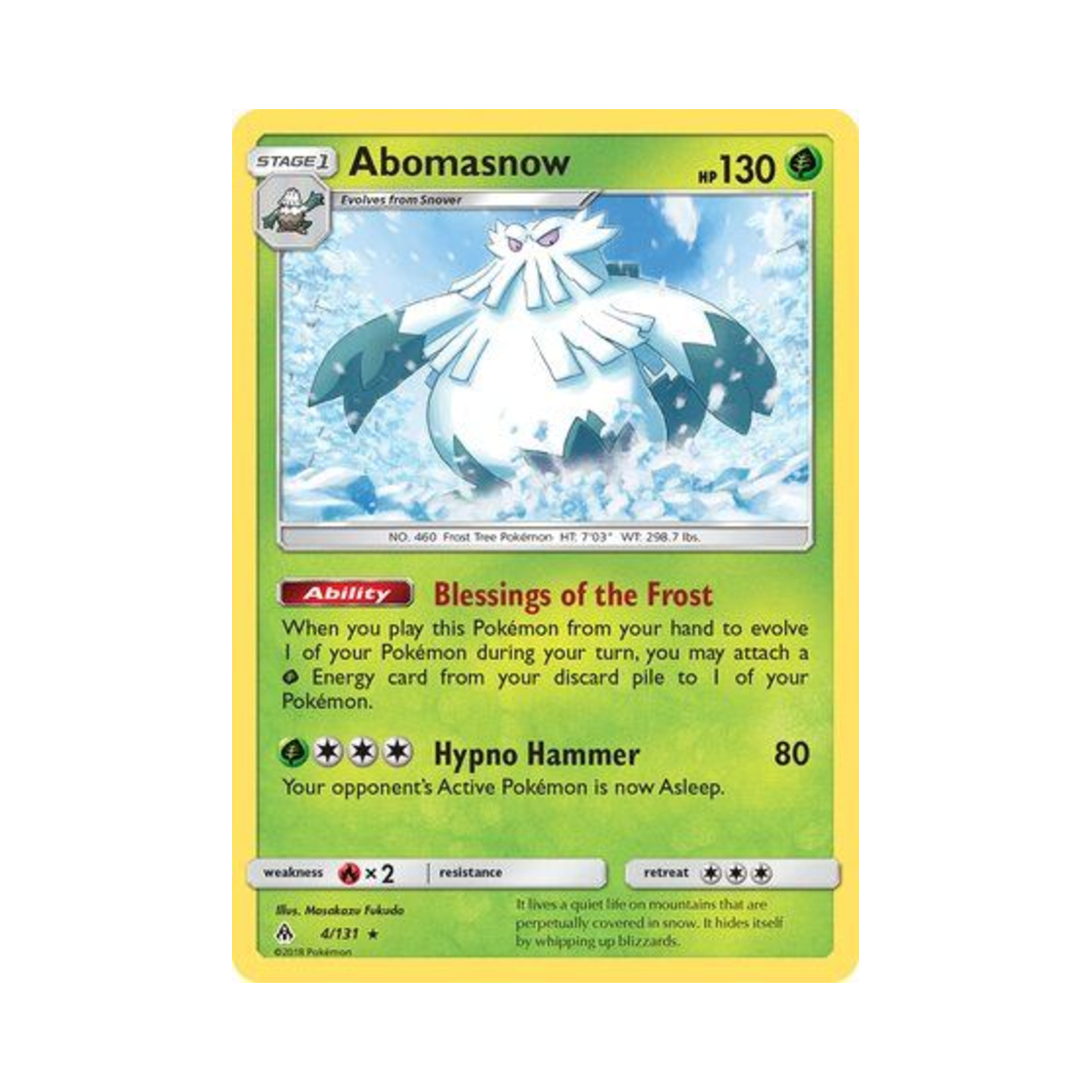 포켓몬 TCG 눈설왕 R 포비든 라이트 (영문판)(Pokemon TCG Abomasnow R Forbidden Light (English Ver.)) - 1