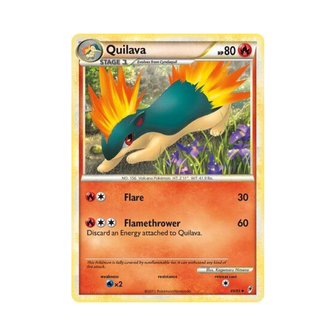 포켓몬 TCG 마그케인 U 콜 오브 레전즈 (영문판)(Pokemon TCG Quilava U Call of Legends (English Ver.)) - 1