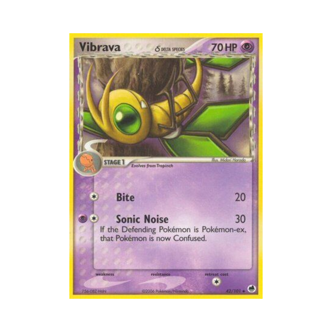 포켓몬 TCG 비브라바 U EX 드래곤 프론티어스 (영문판)(Pokemon TCG Vibrava U EX Dragon Frontiers (English Ver.)) - 1