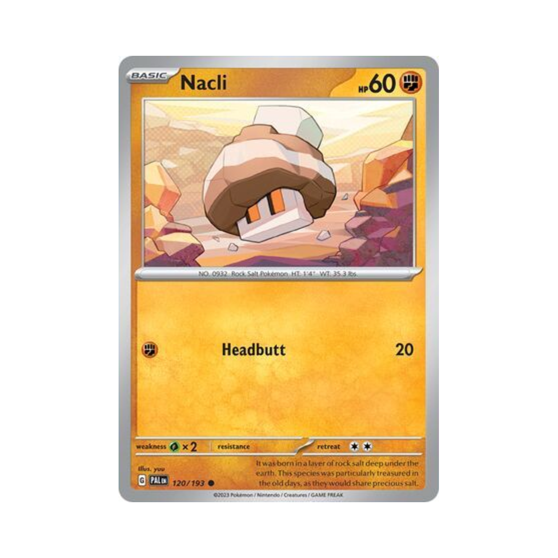 포켓몬 TCG 베베솔트 C 팔데아 이볼브드 (영문판)(Pokemon TCG Nacli C Paldea Evolved (English Ver.)) - 1