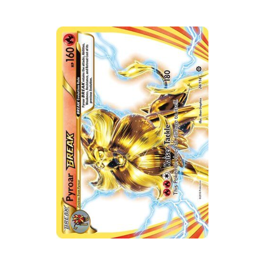 포켓몬 TCG 화염레오 BREAK RB 스팀 시즈 (영문판)(Pokemon TCG Pyroar BREAK RB Steam Siege (English Ver.))