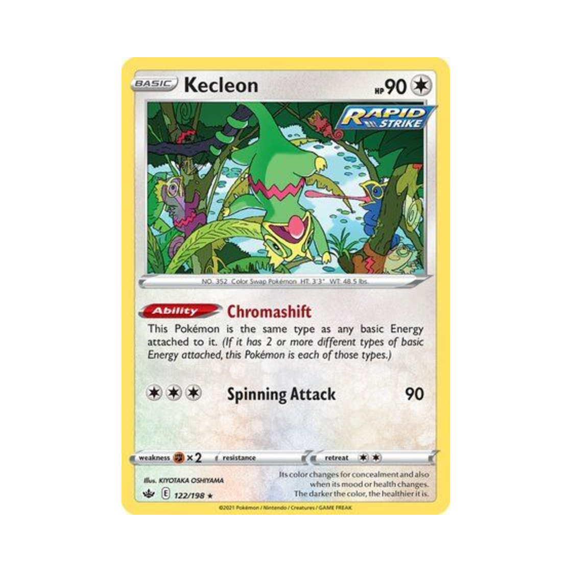포켓몬 TCG 켈리몬 R 칠링 레인 (영문판)(Pokemon TCG Kecleon R Chilling Reign (English Ver.)) - 1