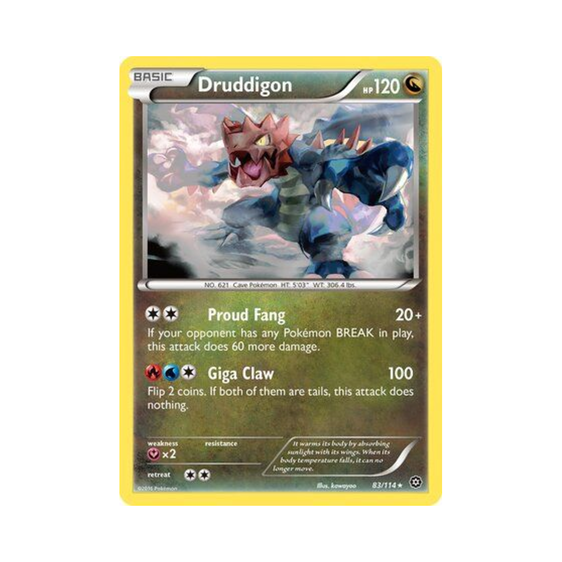 포켓몬 TCG 크리만 R 스팀 시즈 (영문판)(Pokemon TCG Druddigon R Steam Siege (English Ver.)) - 1