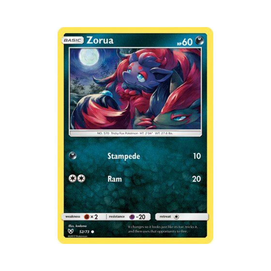 포켓몬 TCG 조로아 C 샤이닝 레전즈 (영문판)(Pokemon TCG Zorua C Shining Legends (English Ver.)) - 1