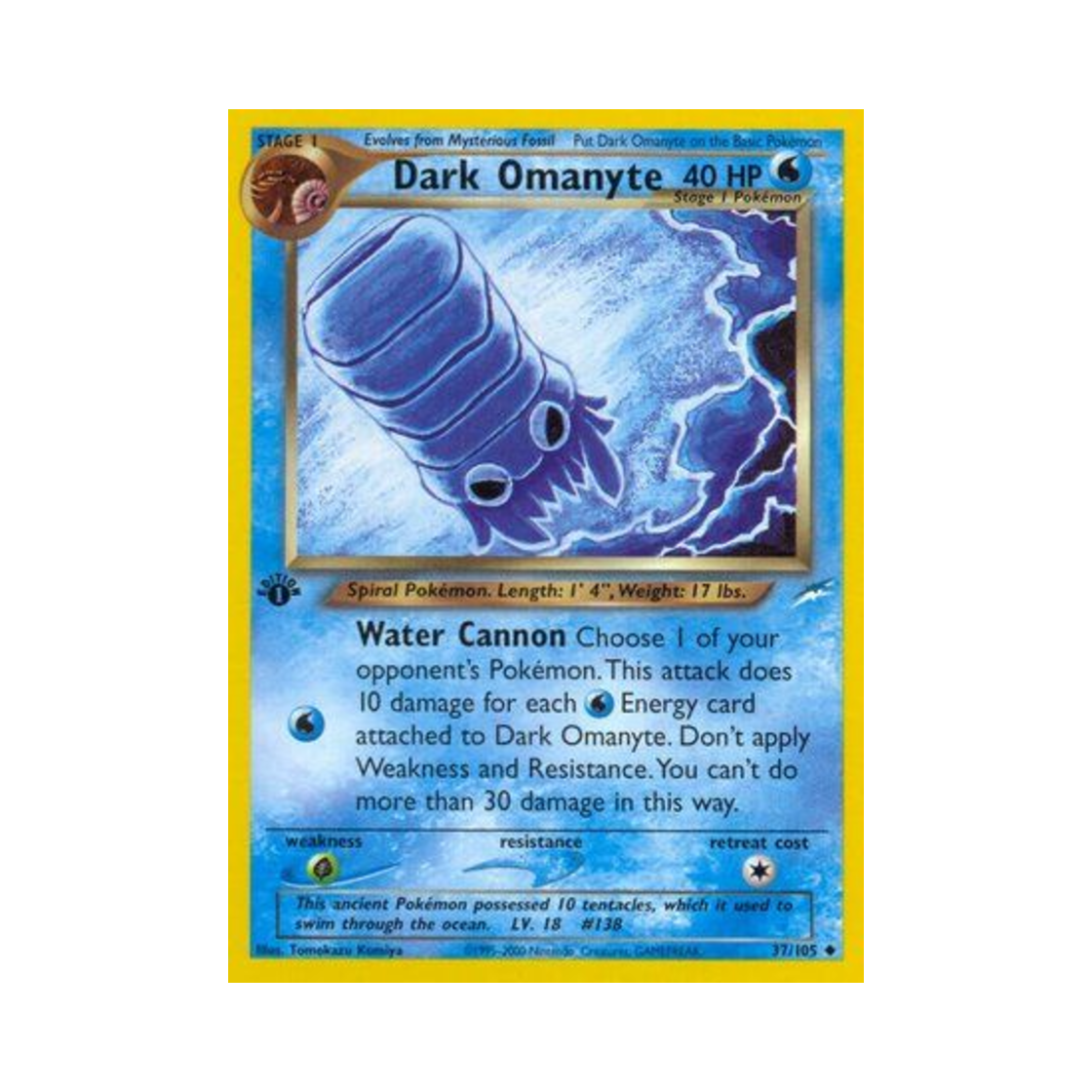 포켓몬 TCG 다크 암나이트 U 네오 데스티니 (영문판)(Pokemon TCG Dark Omanyte U Neo Destiny (English Ver.)) - 1