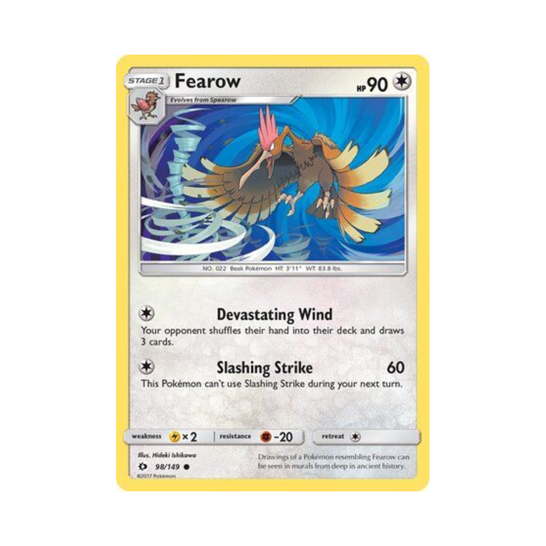 포켓몬 TCG 깨비드릴조 C 썬 & 문 (영문판)(Pokemon TCG Fearow C Sun & Moon (English Ver.)) - 1