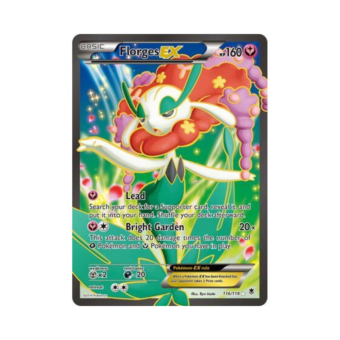 포켓몬 TCG 플라제스 EX RU 팬텀 포스 (영문판)(Pokemon TCG Florges EX RU Phantom Forces (English Ver.))