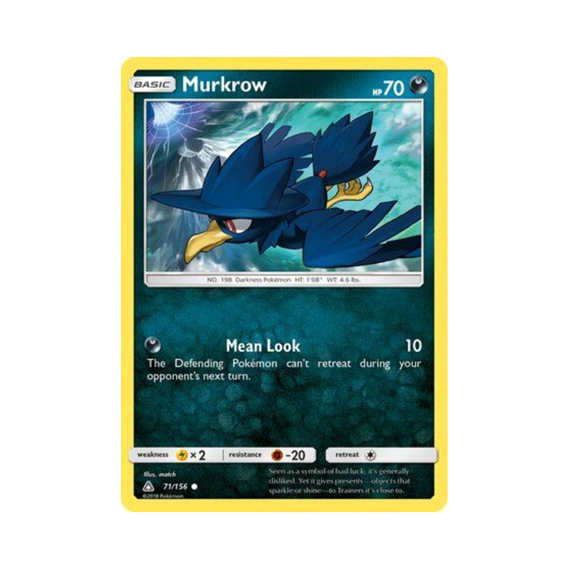 포켓몬 TCG 니로우 C 울트라 프리즘 (영문판)(Pokemon TCG Murkrow C Ultra Prism (English Ver.)) - 1