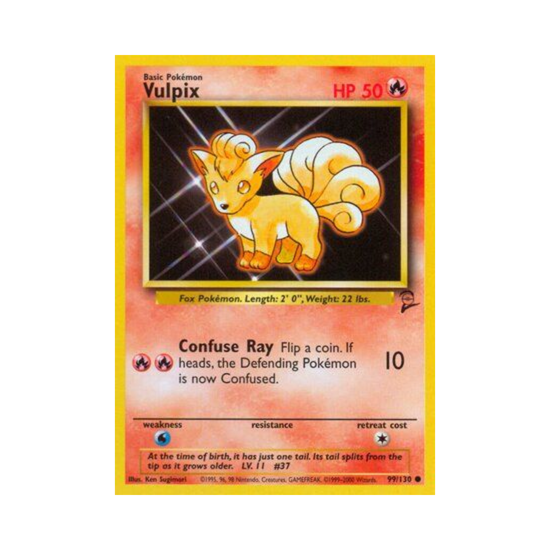 포켓몬 TCG 식스테일 C 베이스 세트 2 (영문판)(Pokemon TCG Vulpix C Base Set 2 (English Ver.))