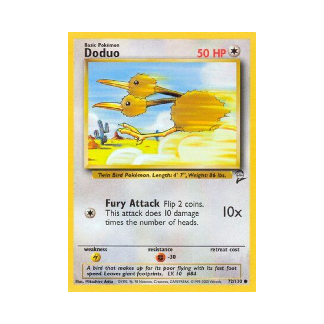 포켓몬 TCG 두두 C 베이스 세트 2 (영문판)(Pokemon TCG Doduo C Base Set 2 (English Ver.))