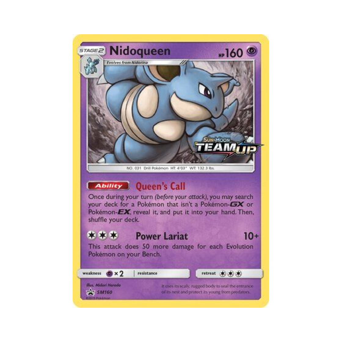 포켓몬 TCG 니드퀸 P 썬 & 문 프로모카드 (영문판)(Pokemon TCG Nidoqueen P Sun & Moon Promos (English Ver.)) - 1