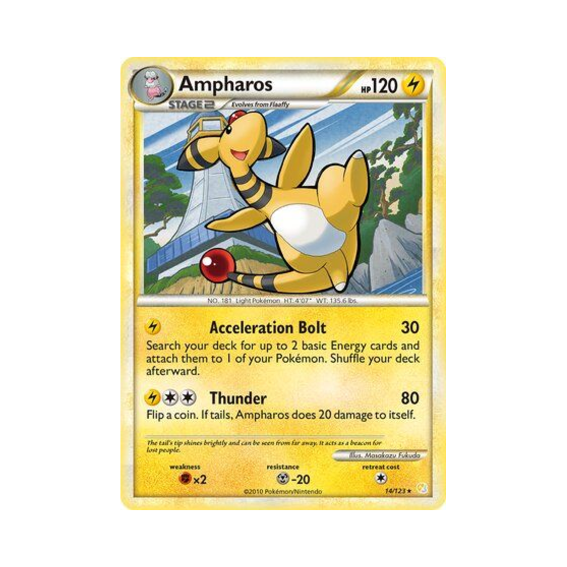 포켓몬 TCG 전룡 R 하트골드 & 소울실버 (영문판)(Pokemon TCG Ampharos R HeartGold & SoulSilver (English Ver.)) - 1