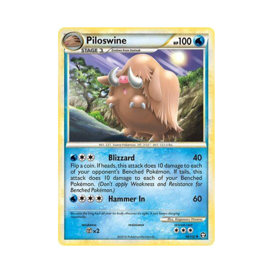 포켓몬 TCG 메꾸리 U 트라이엄펀트 (영문판)(Pokemon TCG Piloswine U Triumphant (English Ver.)) - 1