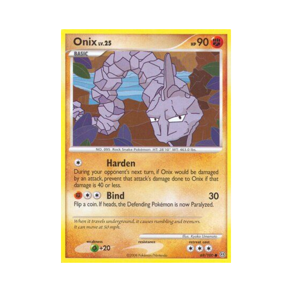 포켓몬 TCG 롱스톤 C 스톰프론트 (영문판)(Pokemon TCG Onix C Stormfront (English Ver.)) - 1